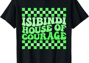 ISIBINDI House Of Courage Green Retro Groovy Social ISIBINDI T-Shirt