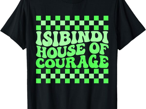 Isibindi house of courage green retro groovy social isibindi t-shirt