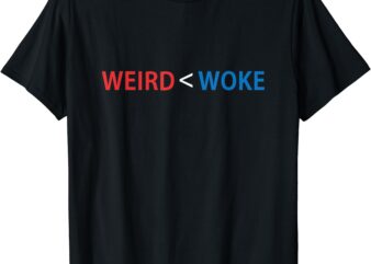 I’d Rather Be Woke Than Weird Funny Political T-Shirt