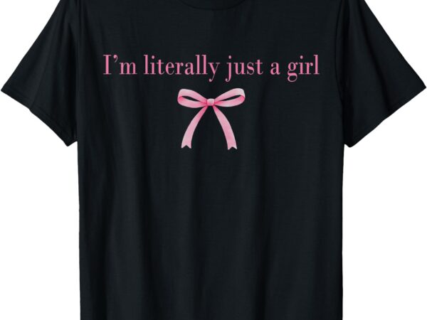 I’m literally just a girl sad hamster meme with pink ribbon t-shirt