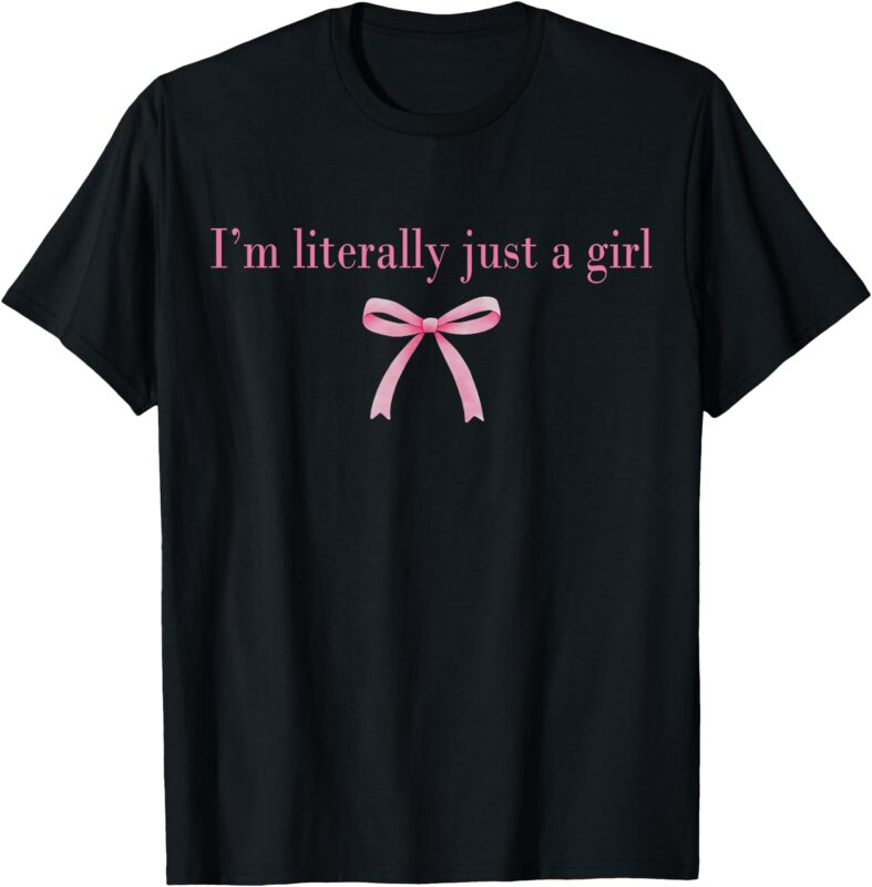 I’m Literally Just A Girl Sad Hamster Meme With Pink Ribbon T-Shirt