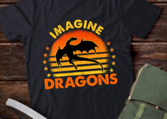 Imagine Magical And Mythical Fantasy Dragons Boys Girls T-Shirt ltsp