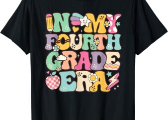 In My Fourth Grade Era Back To School Retro Groovy 4th Grade T-Shirt