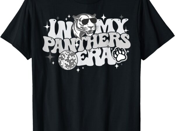 In my panthers era back to school mascot spirit pride game t-shirt