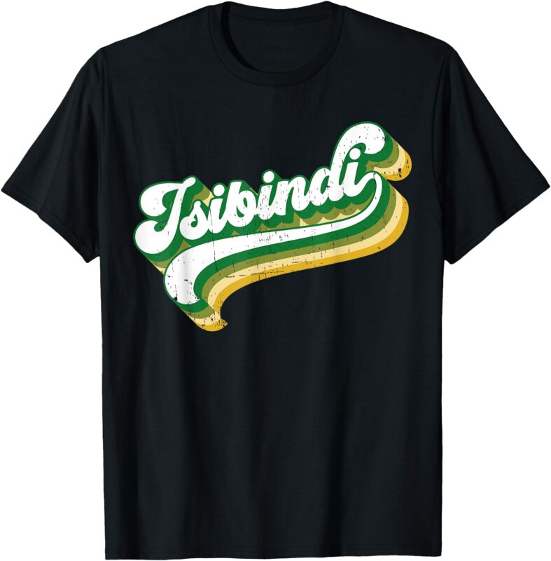 Isibindi – Colorful Groovy Retro Style School Spirit Wear T-Shirt