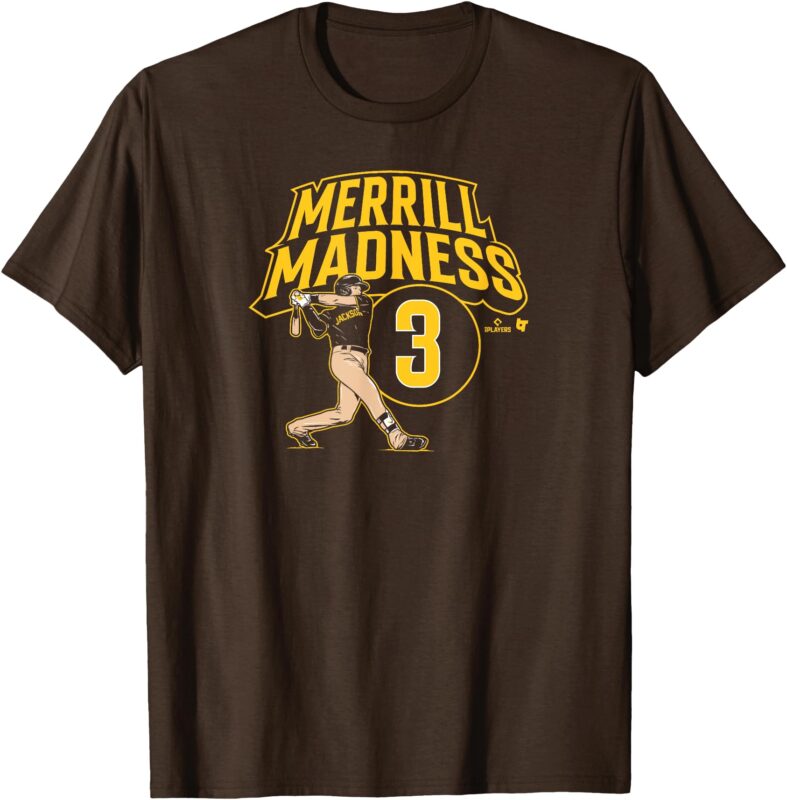 Jackson Merrill – Merrill Madness – San Diego Baseball T-Shirt