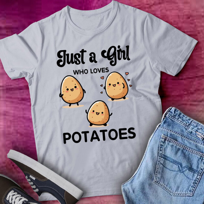 Just A Girl Who Loves Potato Vegan Vegetable Lover Gift lts-d