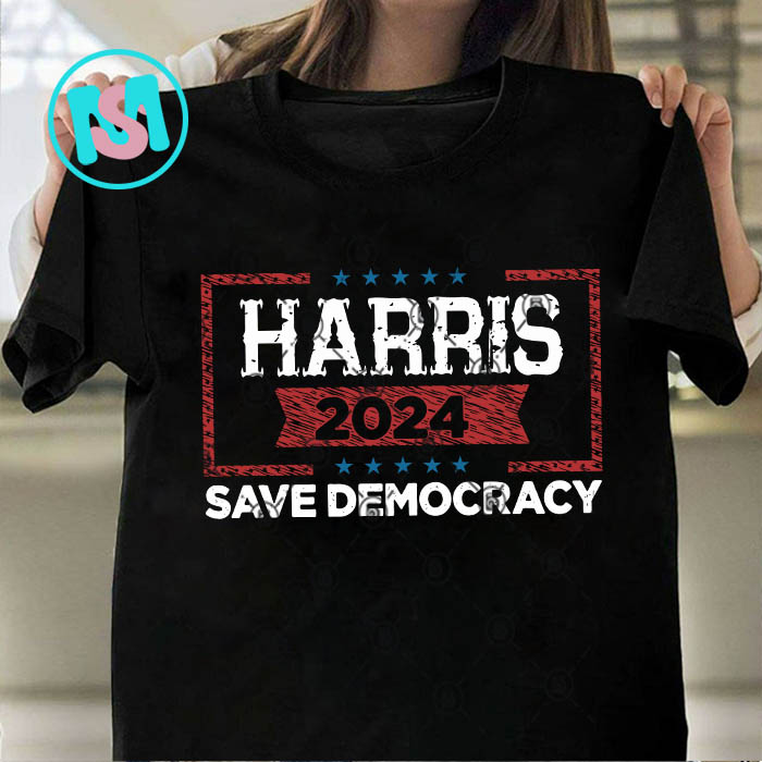 Kamala Harris 2024 Save Democracy SVG, President SVG EPS DXF PNG