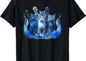 Kamala Harris Blue Cats Wave – Funny for Cat Owners T-Shirt