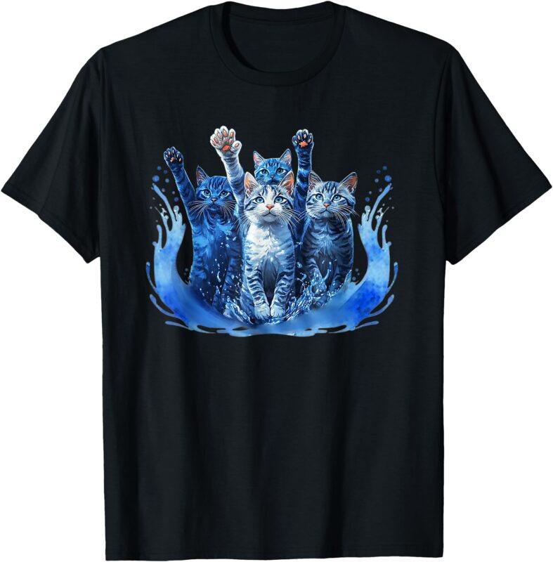 Kamala Harris Blue Cats Wave – Funny for Cat Owners T-Shirt