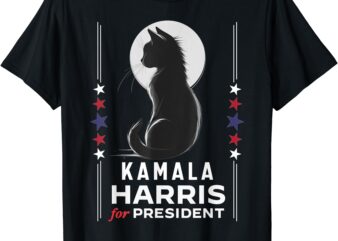 Kamala Harris Cat Ladies Vote Positive Funny 2024 T-Shirt