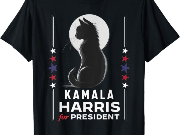 Kamala harris cat ladies vote positive funny 2024 t-shirt