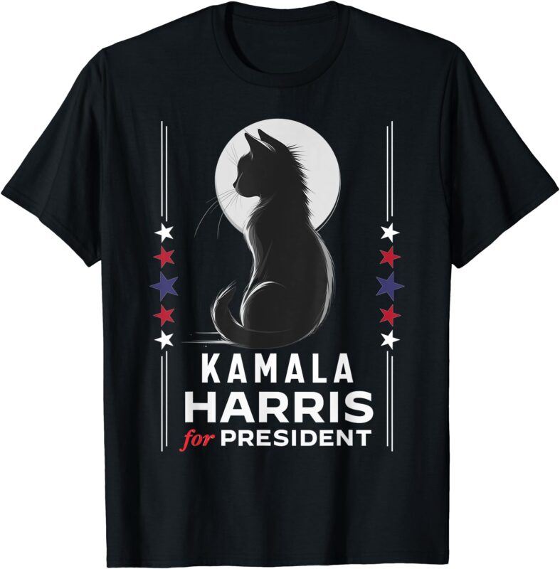 Kamala Harris Cat Ladies Vote Positive Funny 2024 T-Shirt