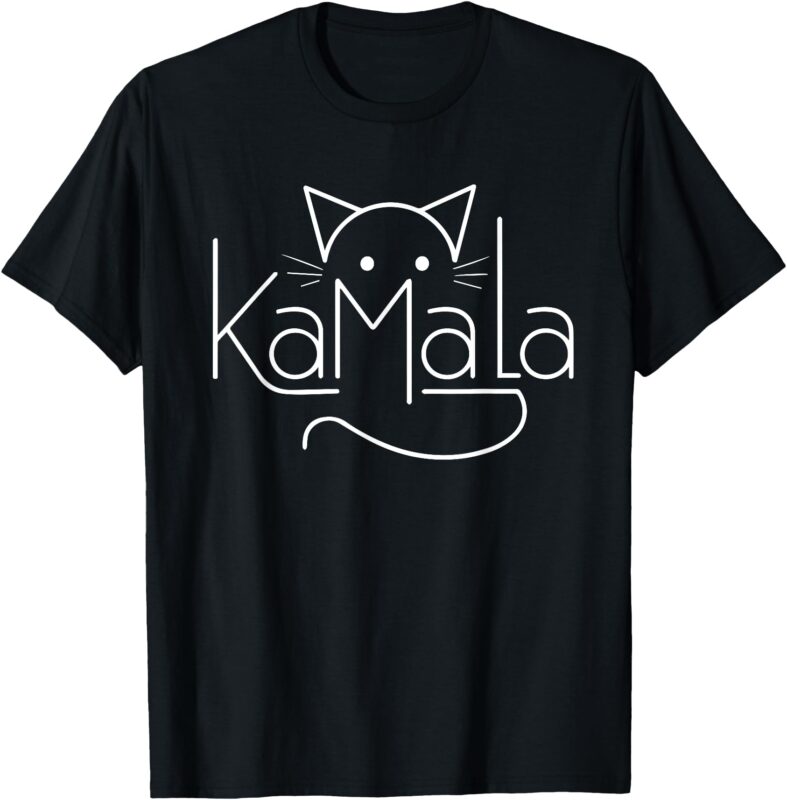 Kamala Harris Cat Lettering Positive Minimalist T-Shirt