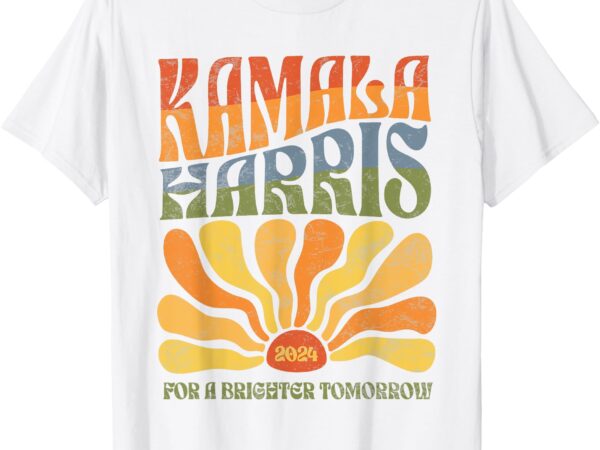 Kamala harris for a brighter tomorrow 2024 boho aesthetic t-shirt