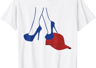 Kamala Harris Heels Stepping On Red Funny Hat Vote 2024 T-Shirt