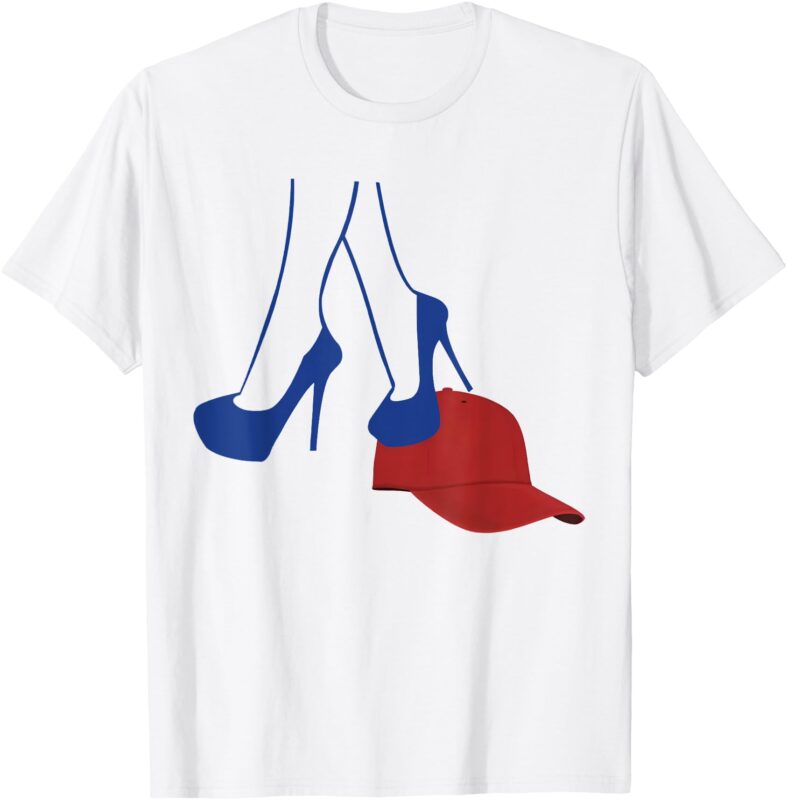 Kamala Harris Heels Stepping On Red Funny Hat Vote 2024 T-Shirt