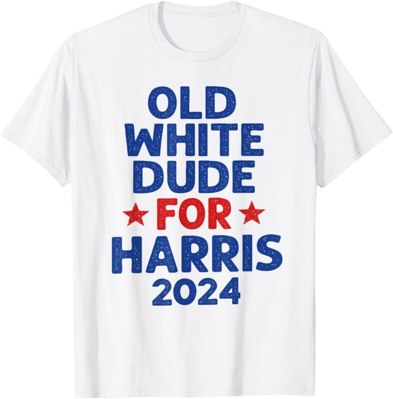 Kamala Harris Old White Dudes For Harris Men Funny Political T-Shirt