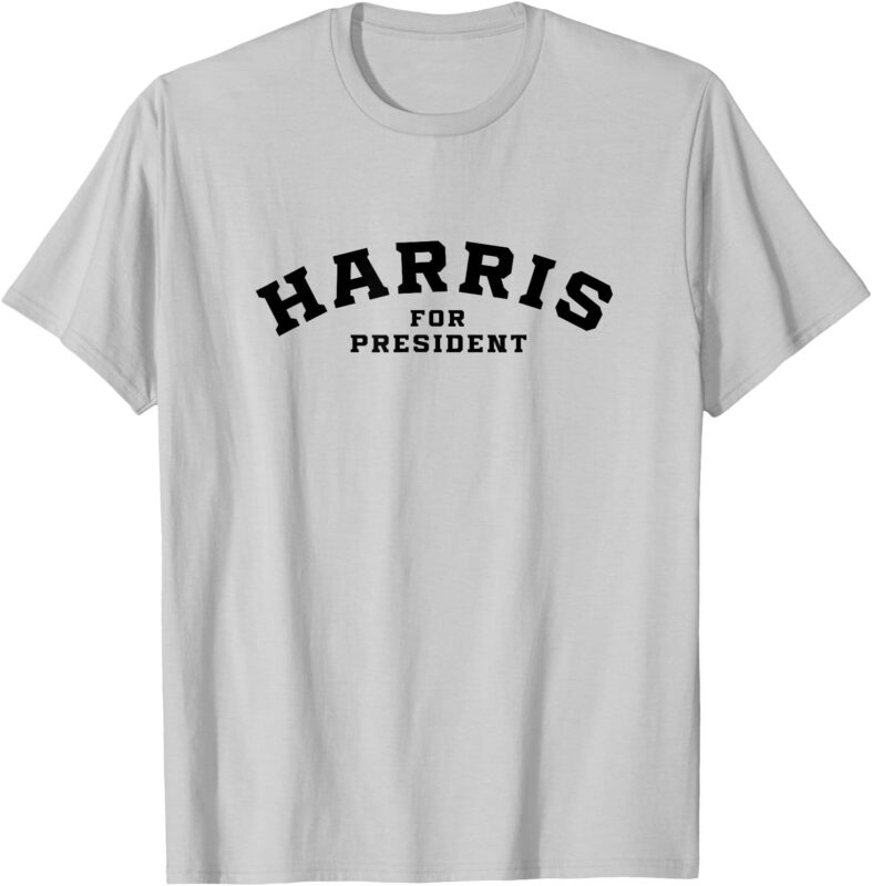 Kamala Harris Simple Curved Type Kamala Harris for President T-Shirt