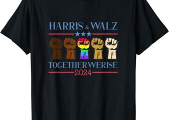 Kamala Harris Tim Walz 2024 Election LGBT Harris Walz Waltz T-Shirt