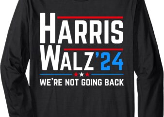 Kamala Harris Tim Walz Waltz Election Vote 2024 Long Sleeve T-Shirt