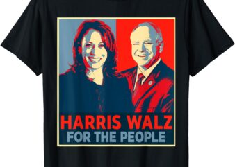 Kamala Harris Tim Walz Waltz For The People 2024 T-Shirt