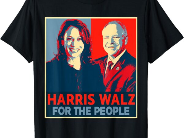 Kamala harris tim walz waltz for the people 2024 t-shirt