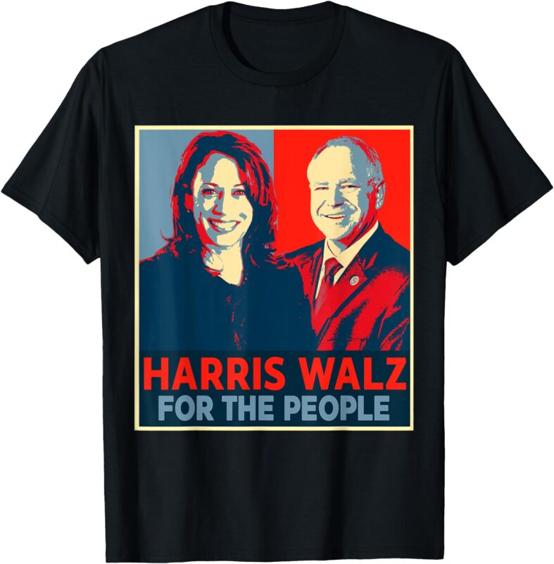 Kamala Harris Tim Walz Waltz For The People 2024 T-Shirt