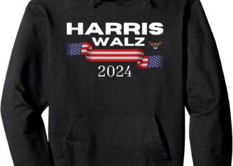 Kamala Harris Tim Walz Waltz Pullover Hoodie t shirt vector art