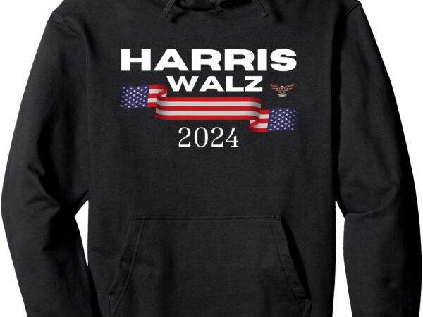 Kamala harris tim walz waltz pullover hoodie t shirt vector art