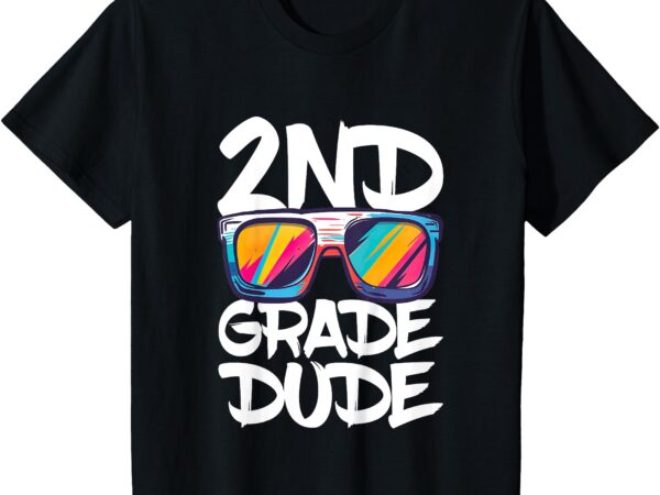 Kids 2nd grade dude shirt back to school second grade boy girl t-shirt