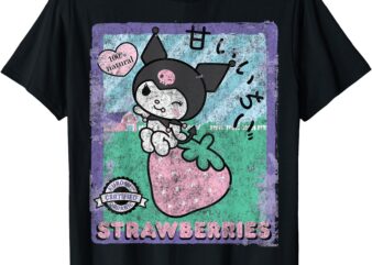 Kuromi Strawberry Picking Strawberries Farm sleeve_type T-Shirt