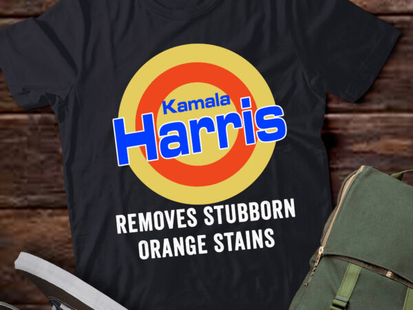 Lt252 kamala removes stubborn orange stains humorous t shirt vector graphic