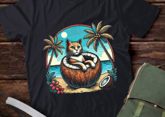 LT278 Cat Lady Coconut Tree Vote Election t shirt vector graphic