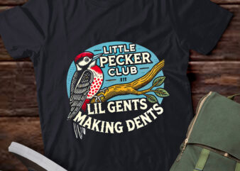 LT279 Woodpecker Little Pecker Club Lil Gents Making Dents t shirt vector graphic