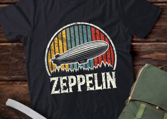 LT288 Retro Zeppelin 70s 80s Dirigible Airship Zepplin t shirt vector graphic