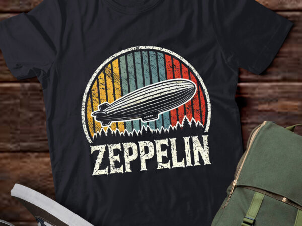 Lt288 retro zeppelin 70s 80s dirigible airship zepplin t shirt vector graphic