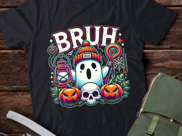 Lt292 bruh halloween cute ghost trick or treat candy kids t shirt vector graphic