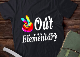 LT301 Out Elementary Groovy Graduation of School Elementary t shirt vector graphic