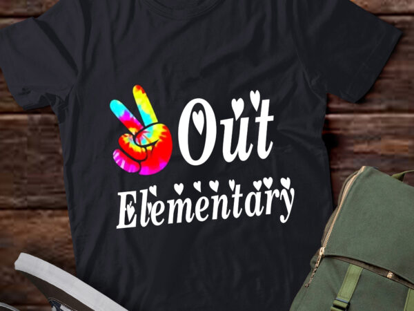 Lt301 out elementary groovy graduation of school elementary t shirt vector graphic