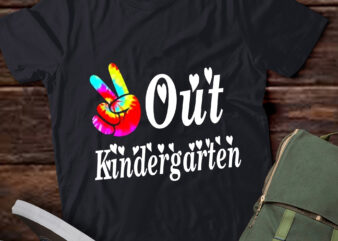 LT303 Peace-Out School Graduate Kindergarten Teachers Kids t shirt vector graphic