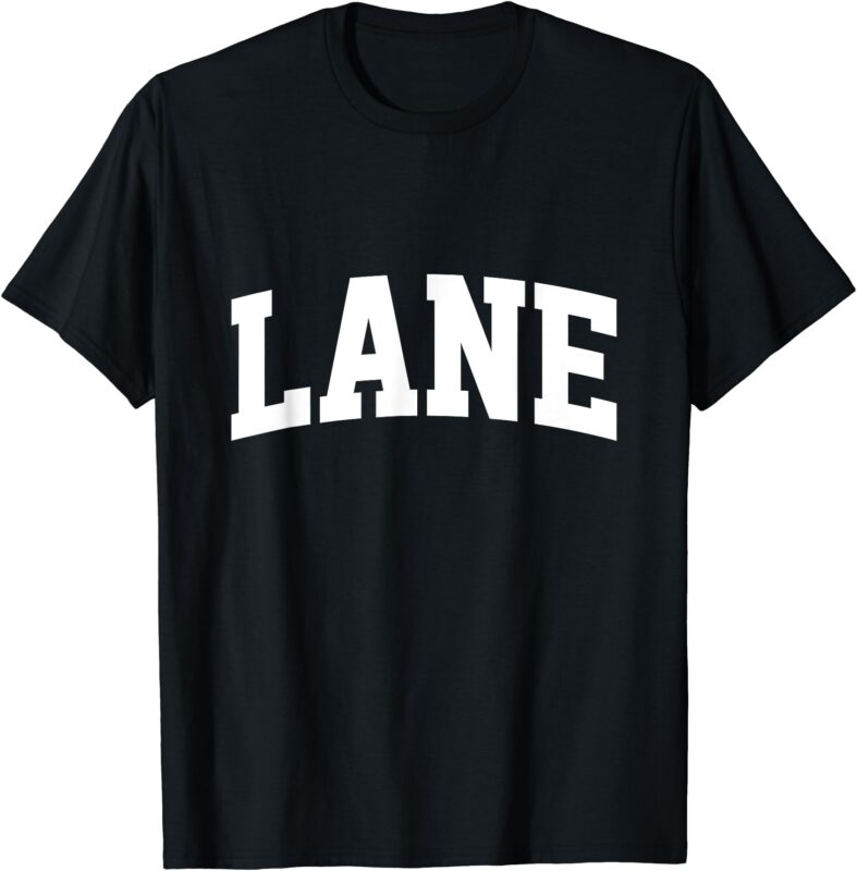 Lane Arch Vintage College Athletic Sport T-Shirt