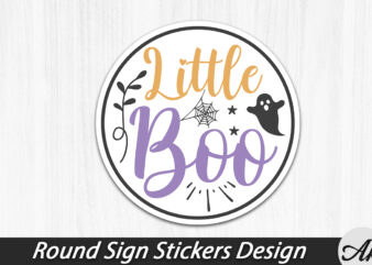 Little Boo Round Sign