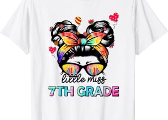 Little Miss Seventh Grade Back To School 7th Grade Girls T-Shirt