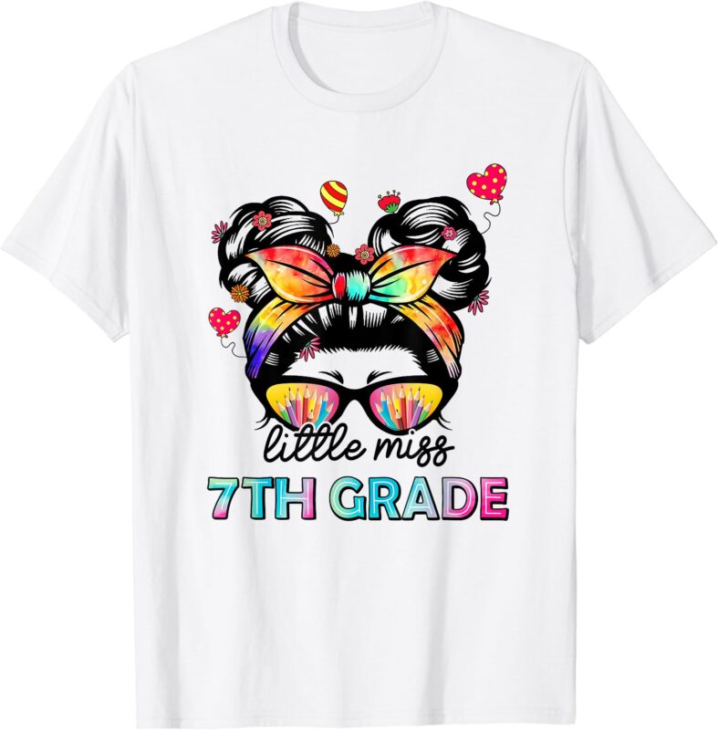 Little Miss Seventh Grade Back To School 7th Grade Girls T-Shirt