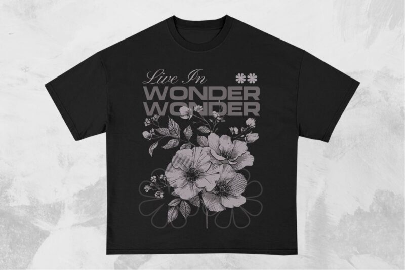 Flower Good Vibe T-shirt Design Bundle