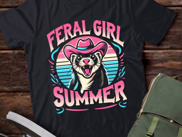 M352 feral girl summer retro possum funny meme t shirt designs for sale