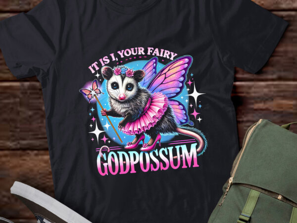 M368 it is i your fairy godpossum funny vintage opossum t shirt designs for sale