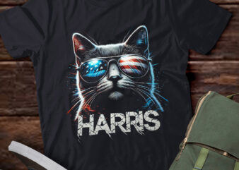 M371 Funny Cat Graphic Kamala for President 2024