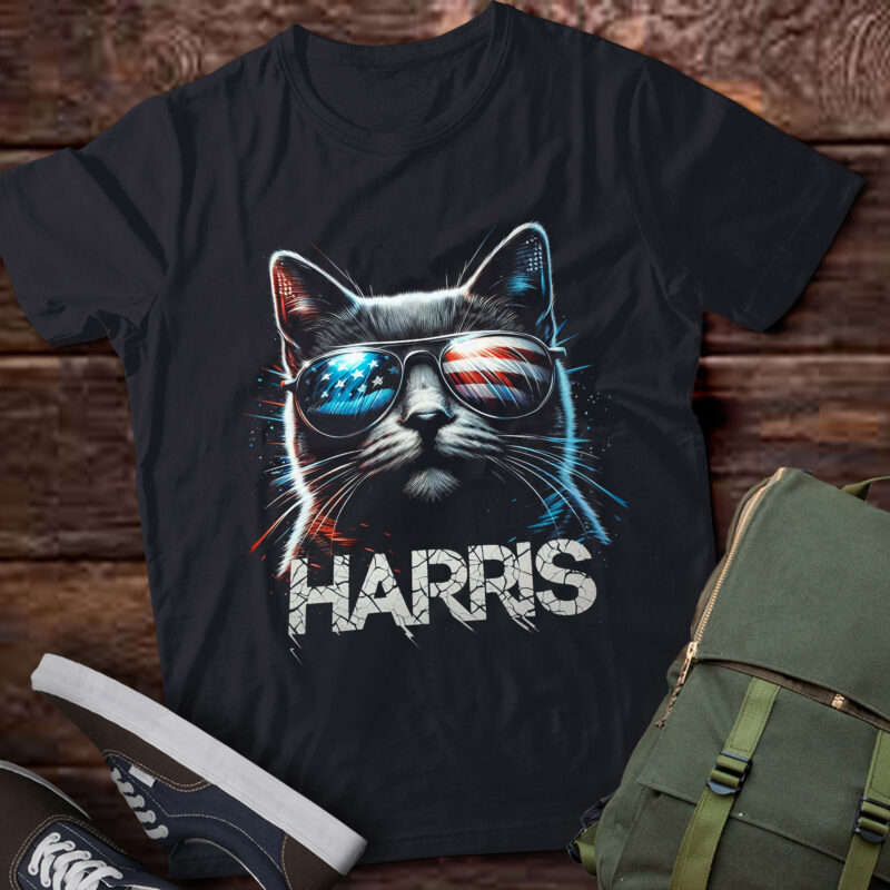 M371 Funny Cat Graphic Kamala for President 2024